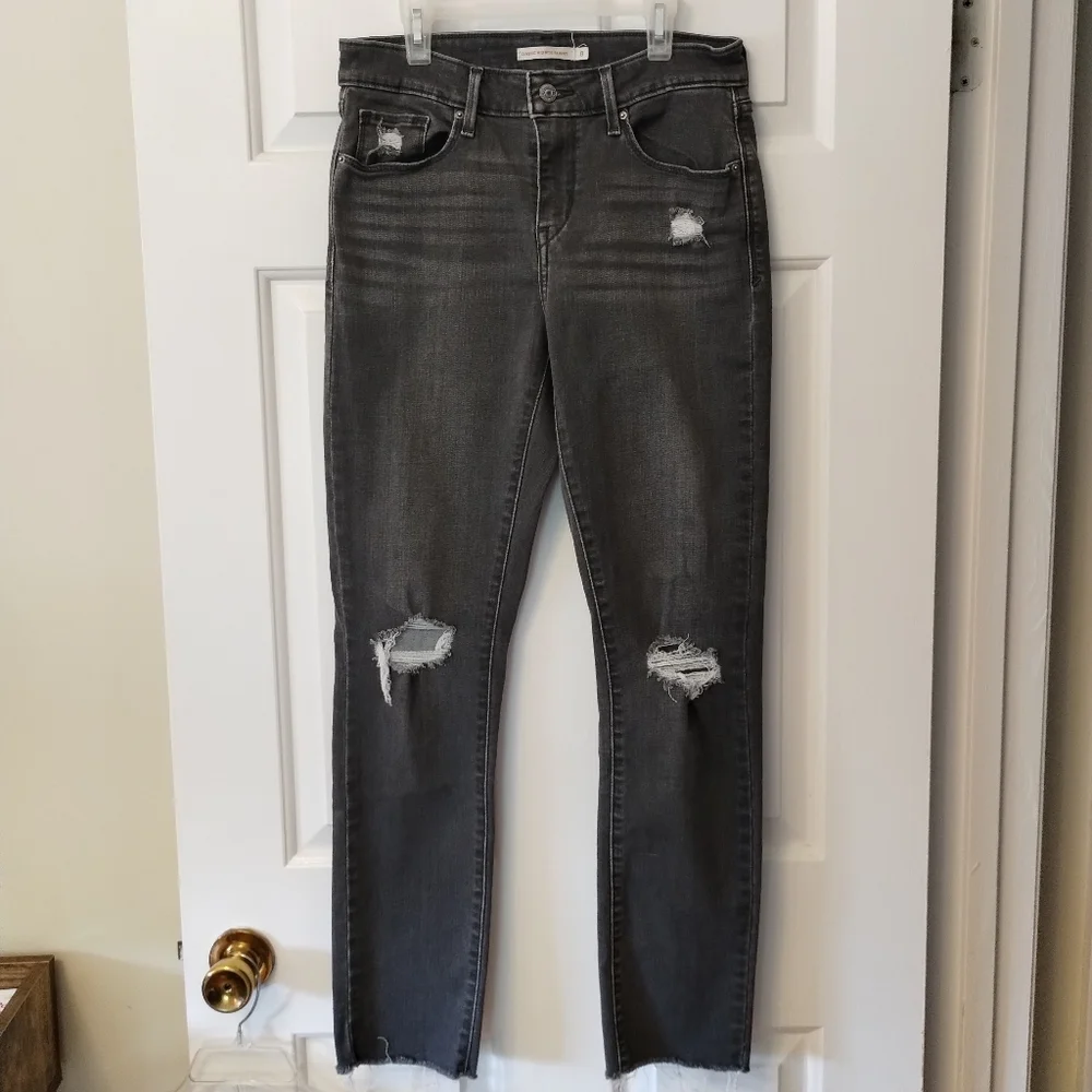 Levi's stretch mid rise skinny jeans - Picture 2 of 10
